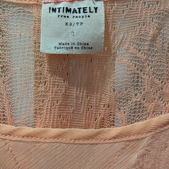 Free People Intimately Peach Lace Cami XS - Picture 2 of 3